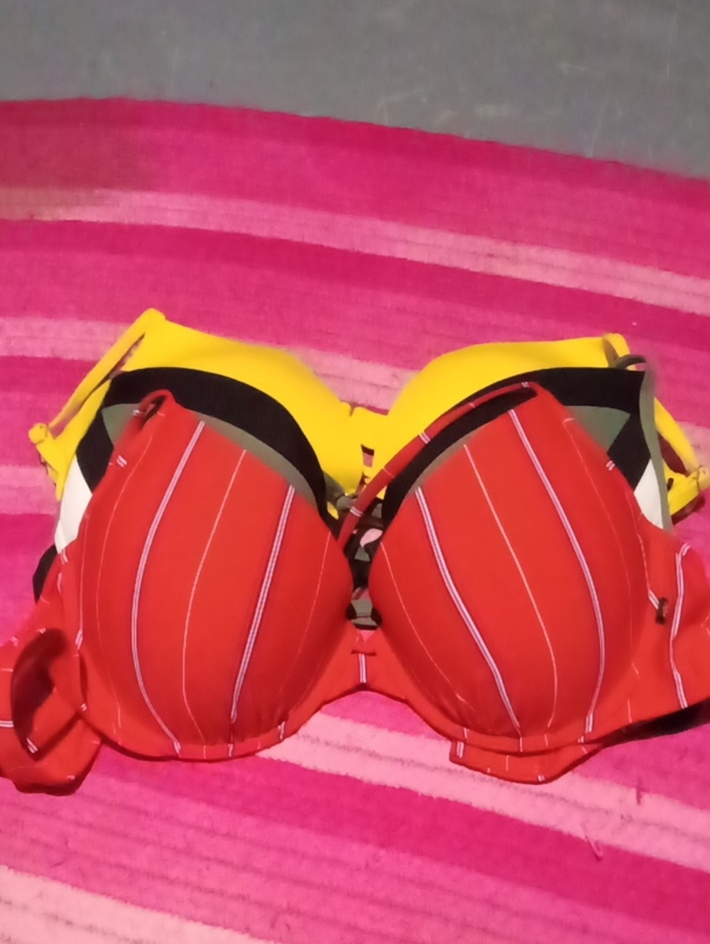 Set of XL La Vie En Rose Bikini Tops